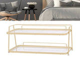 2 Tier Bathroom Countertop Counter Standing Rack Cosmetic Holder Storage Shelf Cosmetic V1294-YM0706-3117230205211