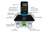 Smart Digital Bathroom Body Fat Scale 180KG Bluetooth Scales Weight for BMI Water -Navy Blue V1263-JX-6710-2
