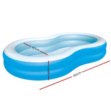 Bestway Kids Pool 262x157x46cm Inflatable Above Ground Swimming Pools 544L BW-POOL-KID-54117