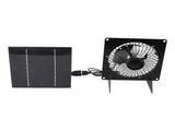Solar Panel Fan Mini USB Outdoor Portable Cooling Fan Desktop Exhaust Ventilation with 2 Brackets V1294-YM0901-3111240078911