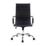 Artiss Office Chair Conference Chairs PU Leather High Back Black OCHAIR-H-8147H-BK