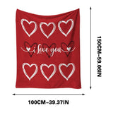 Blankets Full Sizes and Throws Valentine's Day Series Flannel Home Office Nap V1192-AZ-W-33635