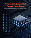 VEVOR CPU Liquid Cooler AIO CPU Water Cooler with 120 mm PWN Fans for Intel AMD V952-CPULQFSSLDPBHDXT7V9