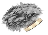 Feather Table Lamp USB Type C 5V Touch Control Stepless Dimming LED Table Lamp for Bedroom Cafe Grey V1294-YM0703-3119230061414