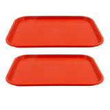 2Pcs Fast Food Tray Stackable Rectangular Light Weight Anti Slip PP Food Service Tray for V1294-YM0523-3118220048514