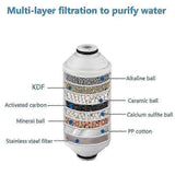15-Level Shower Bath Water Filter with Filter Element for Bathroom Use V1263-JX-4616