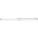 155-170cm Adjustable Wall to Wall Sliding Glass Shower Door in Chrome V63-847111