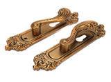 European Style Door Handle Lock Set Aluminum Silent Retro Interior Entry Door Lever Lock with 3 Keys V1294-YM0901-3114250017811