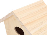 Bird House Paintable Unfinished Wood Bird Breeding Nesting Box for Pet Birds Rest Relax V1294-YM0901-3111240209311