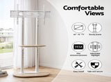Artiss Mobile TV Floor Stand 40-75" Bracket Universal Adjustable Shelves Wheels TV-MOUN-4075-WH