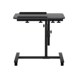 Artiss Laptop Desk Table Fan Cooling Black 60CM LA-DESK-LEO-L1-BK