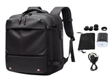 Vacuum Backpack 19 Inch Large Capacity Stylish Casual Waterproof Men Expandable Travel Backpack with V1294-YM0901-3117240227511
