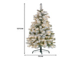 Christabelle 4.5ft - Snowy Slimline Christmas Tree with LED Lights 112_HZSS45