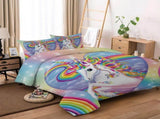 Unicorn Rainbow Sorrento Charm Quilt / Doona / Duvet Cover set V745-AQ043732E3