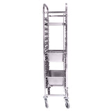 SOGA Gastronorm Trolley 15 Tier Stainless Steel Bakery Trolley Suits GN 1/1 Pans GASTRONORMRACKINGTROLLEY304