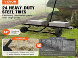 Tow Behind Dethatcher, 1219mm Tow Dethatcher with 24 Spring Steel Tines, Lawn Dethatcher Rake for V952-QXSCJ48QYGLJ9DV44V0