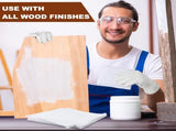 60 Pcs Wood Staining Applicator Kit Include Microfiber Sponge Applicator Pads Cotton Lint Free Cloth V1259-DP01-F-121