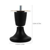 4Pcs Screw in Black Plastic Furniture Legs Heavy Duty Replacement Feet for Sofa and Bed Frame V1369-AZ3-W-19203