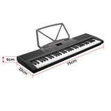 Karrera 61-Key Electronic Piano Keyboard 75cm - Black EKB-CHJ-61-K33