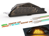 Motorcycle Front LED Turn Signal Light Lamp fits for NINJA250 NINJA300 2013-2018, NINJA 400 V1192-AZ-W-3157