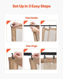 Gazebo Netting Replacement, Fit Most 10 x 10 x 7 FT Gazebo Curtain, Outdoor Garden Net, 4-Panel V952-LTWZDL10FT10VJ6F0V0