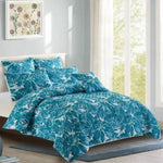 Georges Fine Linens Eden Quilt Cover Set - Super King V442-MFL-QUILTCS-EDEN-BLUE-SK