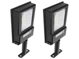 2Pcs 117LED Solar Light 50W Highlight Induction Street Lamp for Garden Courtyard White Light V1294-YM0901-3119210039811