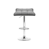 Artiss 4x Bar Stools Linen Padded Gas Lift BA-TW-NEW1002A-GYX4