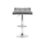 Artiss 4x Bar Stools Linen Padded Gas Lift BA-TW-NEW1002A-GYX4