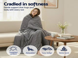Giselle 9KG Weighted Blanket Adults Kid Anti Anxiety Gravity Blankets Sherpa Fleece WBLANKET-DUAL-203-9KG