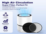 LV-H132 Replacement Filter Compatible with LEVOIT LV-H132 Air Puifier, 3-in-1 H13 Grade True HEPA V1258-DP02-C-606