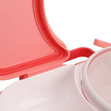 Snack Rotating Container with Lid Sealed Plastic Rotating Snack Storage Box for Outdoor Coral Pink V1294-YM0901-3118240200712