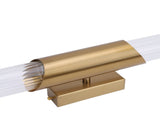 Wall Light Fixture Gold Brushed Metal Glass Lampshade Elegant Modern Wall Sconce with E26 Socket V1294-YM0901-3119240131411