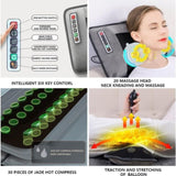 10 Vibrating Motors Massage Mat Full Body Heated Mattress Pillow Pain Relief AU V201-MAS6010GY8AU