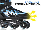 Roller for Boys Girls 4 Sizes Adjustable Inline Skates with Light-Up Wheels for Outdoor V1369-AZ3-W-16470