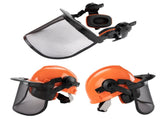 Chainsaw Brushcutter Hard Hat Safety Helmet Face Shield With Visor & Ear Muffs For Landscaping V985-BRUSHCUTTERHARDHAT