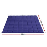 Giselle Bedding Weighted Blanket 6.8kg Kids Adults Heavy Gravity Relax Calm Blue WBLANKET-CT-68KG-BU