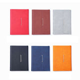 Premium Leather Refillable Notebook 6 Ring Binder Rings Refillable Paper Notebook with Card Storage V1192-AZ-W-30866