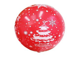 100Pcs 10/12 Inches Christmas Balloon Elastic Party Decor-Red 12Inch V1263-JX-447
