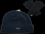 Dents 2pcs Set Mens 3M Thinsulate Pull-On Beanie Knitted Fingerless Gloves V563-BEANIEGLOVES_SET4