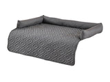 90*120CM Grey Waterproof & Scratch-Resistant Pet Sofa Protector Mat with Pillow Cat & Dog Bed, V888-ELOSUNG17394