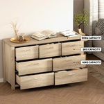 Artiss 7 Chest of Drawers - MAXI Pine FURNI-N-MAXI-CDR03-WD-AB