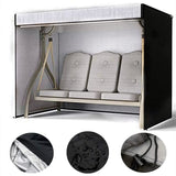 Outdoor swing set, terrace garden hammock, sliding cover, durable Oxford fabric, waterproof and UV V1192-AZ-W-14277