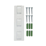 3 Chamber Manual Soap Dispenser Wall Mount Drip Liquid 350ml Each Capacity with Wide Opening Double V1294-YM0901-3112250034711