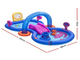 Bestway Kids Inflatable Play Splash Pool with Slide Ball Tossing Toys Coral Basket BW-POOL-PLAY-53167