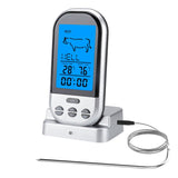Wireless Digital Grill Thermometer with LCD Display and Dual Probes for BBQ, Kitchen Cooking and 8 V1189-LC-HW-00482