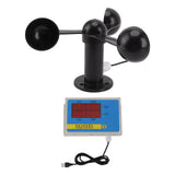 Tower Crane Anemometer Wind Speed Alarm USB 3 Fan Blades Accurate Aluminium Alloy Power Failure V1294-YM0706-3111230216211