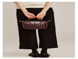 Grape Purple Woven Shoulder Bag - Stylish Dumpling Bag, Simple and Versatile Crossbody for Women V888-ELOSUNG22458