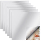 6PCS Two Way Acrylic See Through Mirror Sheet, Acrylic Mirror for DIY Infinity Tunnel Illusion, V1192-AZ-W-18523