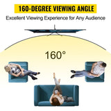 VEVOR Tripod Projector Screen with Stand 100inch 169 4K HD Projection Screen Stand Wrinkle-Free V952-TYPMDZC10016968W7V0